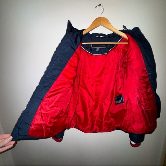 Tommy Hilfiger Navy Puffer Jacket Women’s Size Medium - Picture 8 of 12